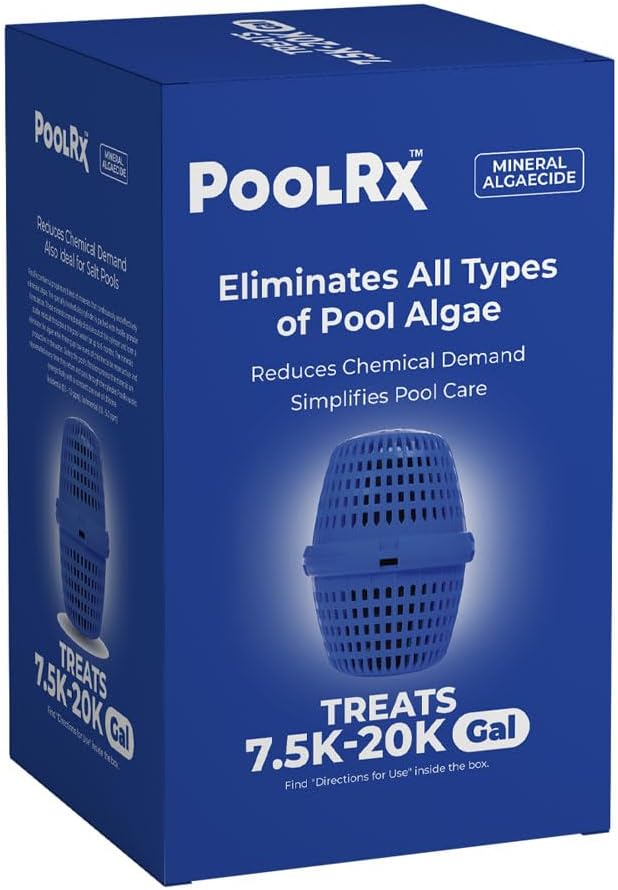 Algicida azul para piscina 7.5k-20k galones 6 meses
