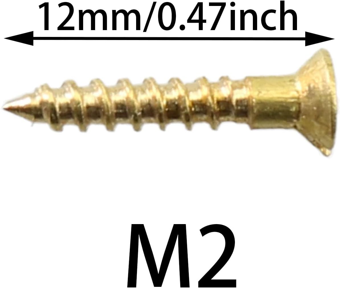 Tornillo latón autorroscante cabeza avellanada 25s muebles