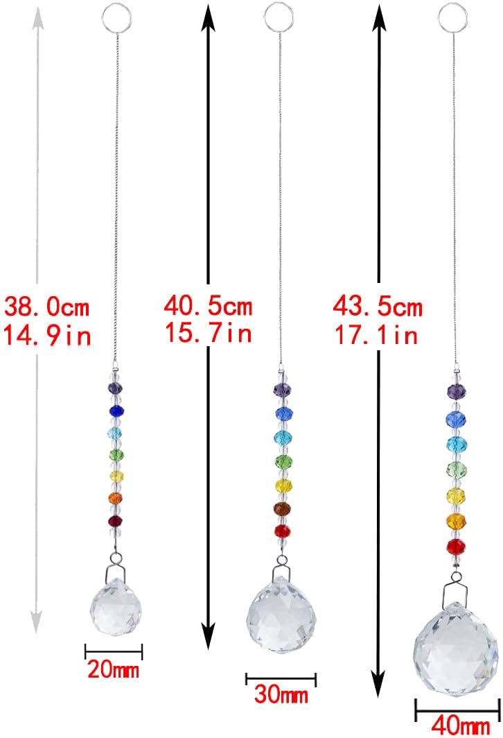 3 Pzas Prisma Cristal Colgar Ventana Decoración Arco Iris