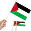 12 Banderas Palestinas Mini 5x8pulg Poste Sólido