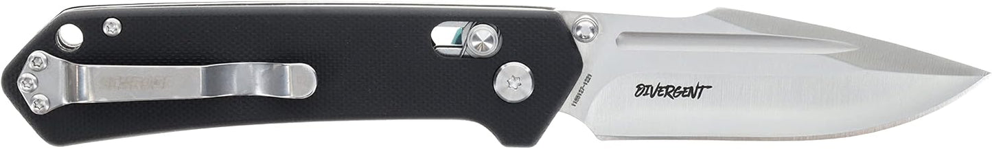 Cuchillo EDC 7.4pulg acero AUS-8 mango G10 negro