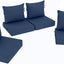 Set 4 cojines silla exterior 19x19pulg impermeables