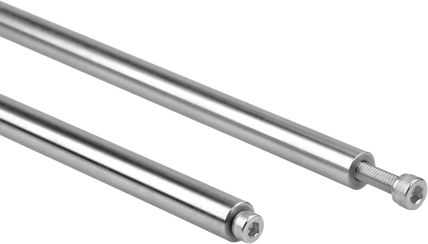 2 Pzas Varilla Lineal Cromada 16mm x 600mm M8