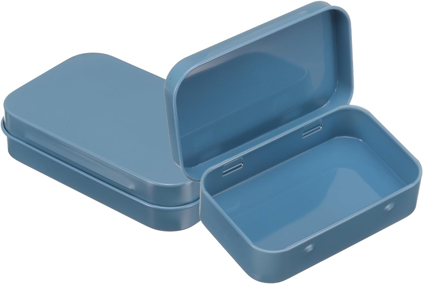 2 Pzas Caja Latas Metal 3.7x2.4" Mini Almacenamiento
