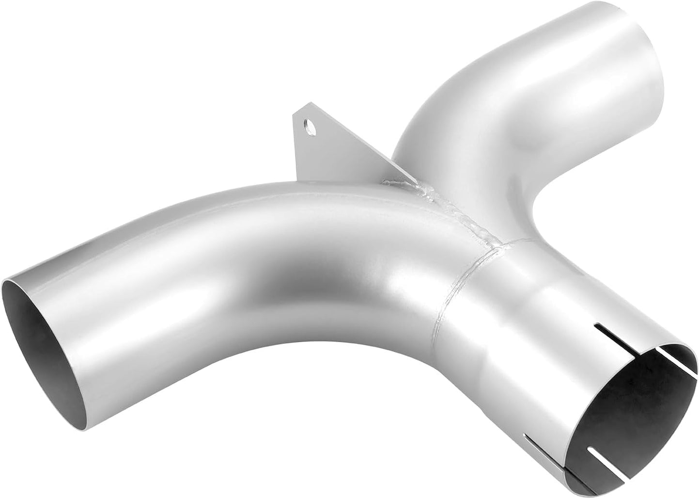 Codo escape universal tubo Y aluminizado 5"