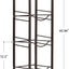 Soporte jarra agua 4 niveles resistente negro marrón