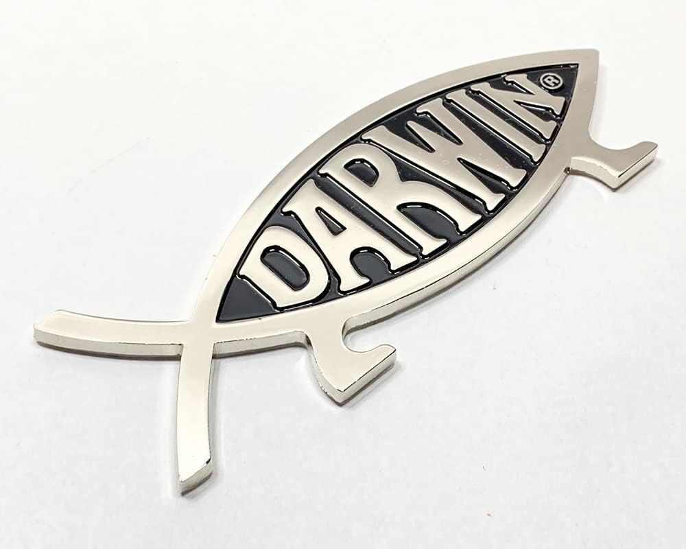 Emblema de Coche en Metal con Forma de Pez para Auto