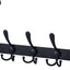 Ganchos puerta para ropa sombrero toalla resistente negro