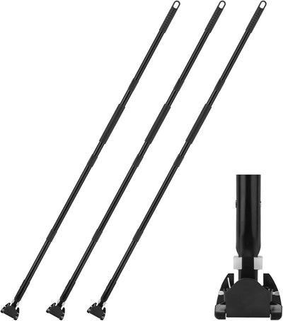 Mango trapeador polvo 59pulg clip set 3 palos metal resistente