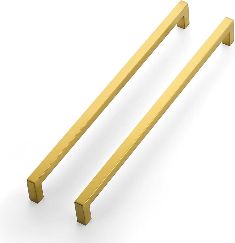 10 Tiradores Barra Cuadrada para Gabinete Cocina 12-3/5"