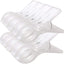 Clips toallas plástico transparente pack 8