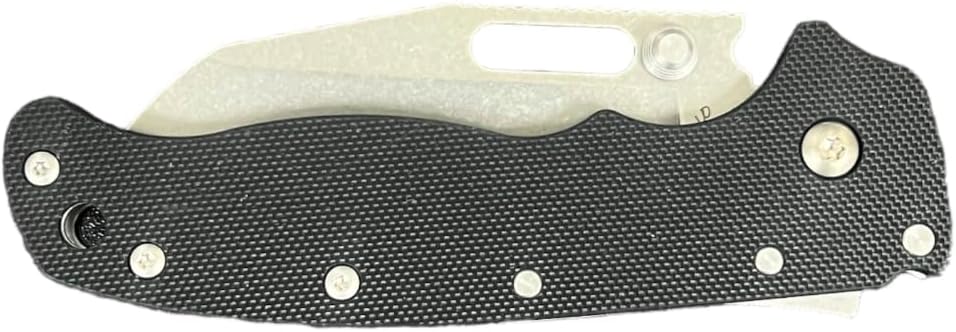 Cuchillo plegable D2 mango flipper G10 negro