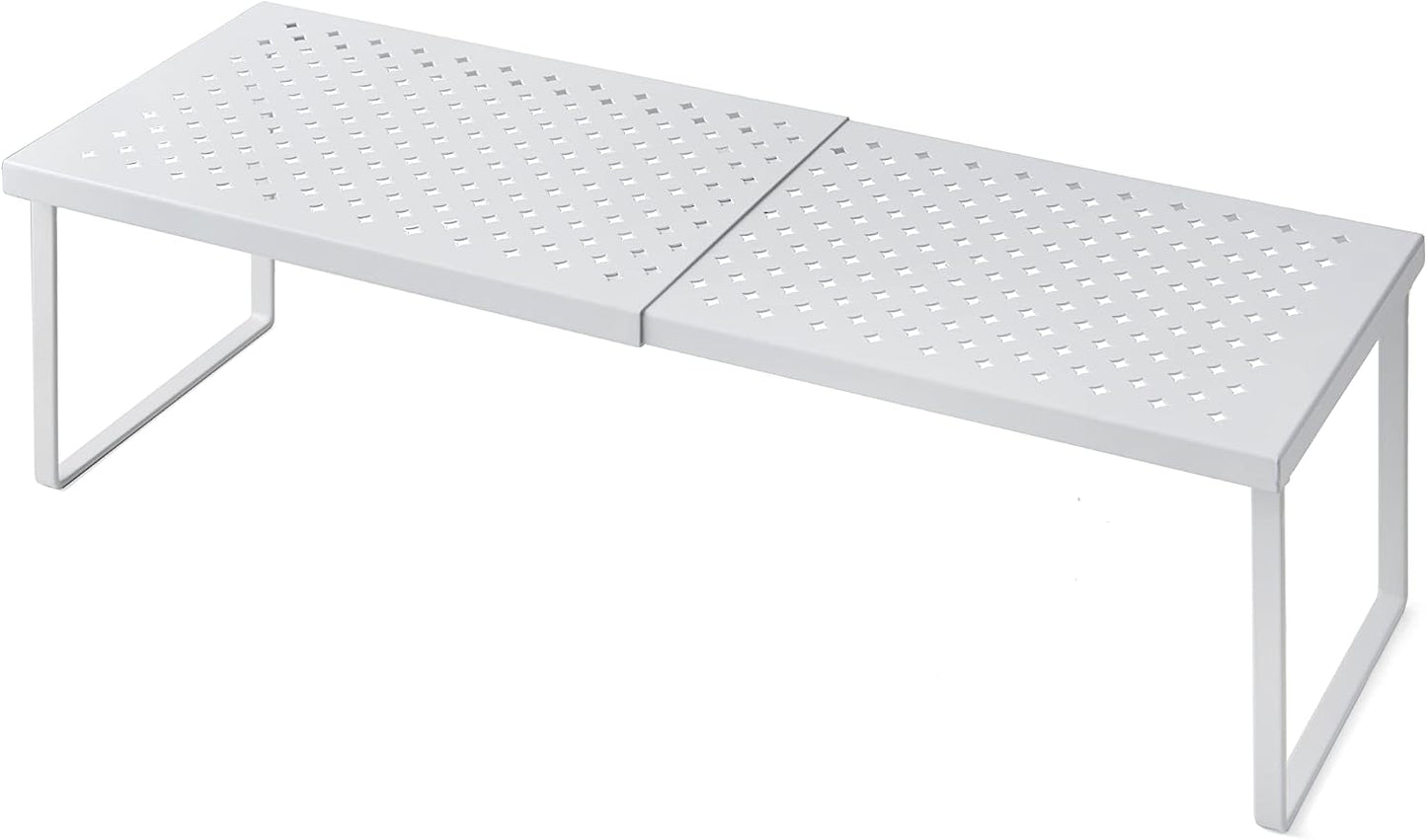 Estante extensible ajustable blanco