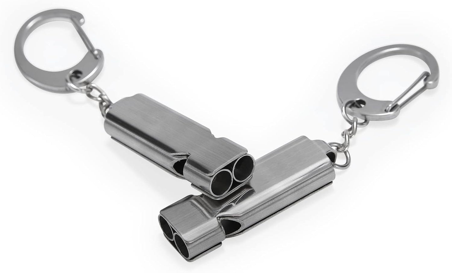 Silbato acero inox con llavero para entrenadores y deportes