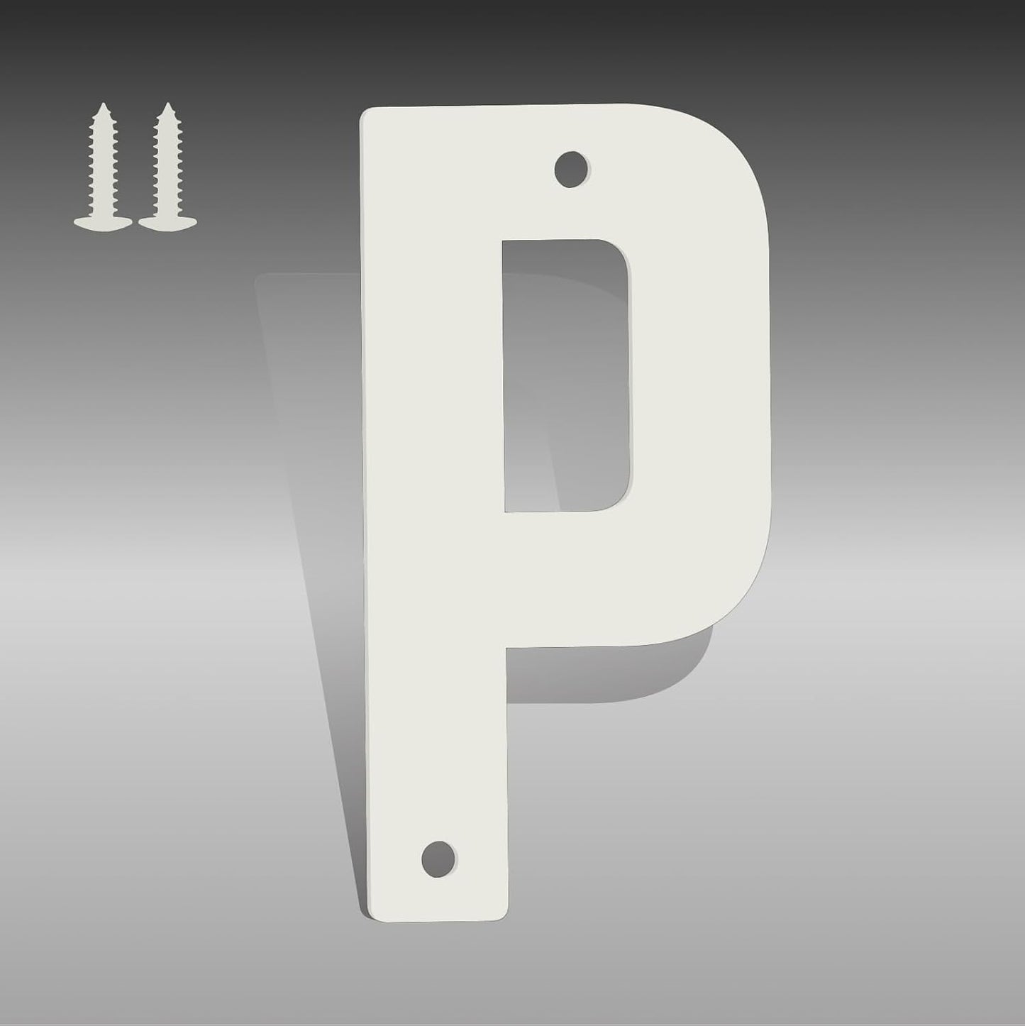 Letras metal blanco 10pulg números casa modernos exterior