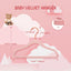 Perchas terciopelo antideslizantes para bebé set 32 rosa