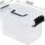 6 Pzas Contenedores Plástico 5.5qt con Tapa y Asa