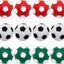 Set 12 pelotas futbolín mesa multicolor tamaño oficial 1.260pulg
