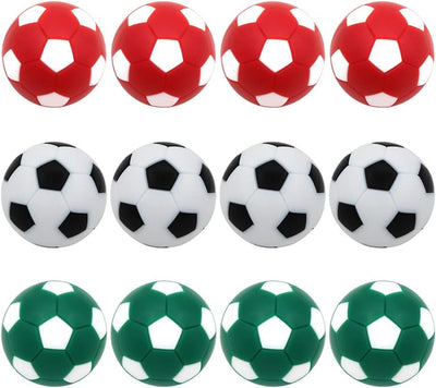 Set 12 pelotas futbolín mesa multicolor tamaño oficial 1.260pulg