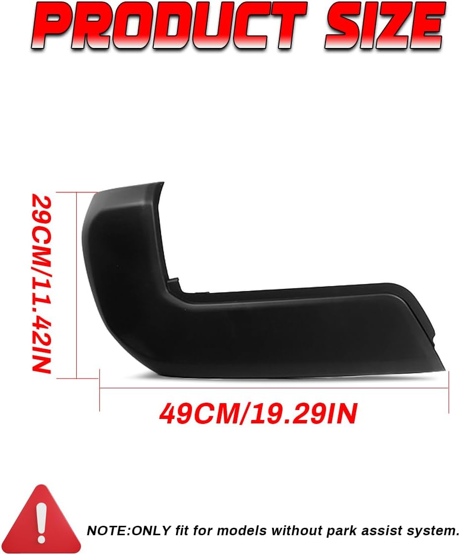 Tapa parachoques trasera Toyota Tacoma 16-23 sensor negro