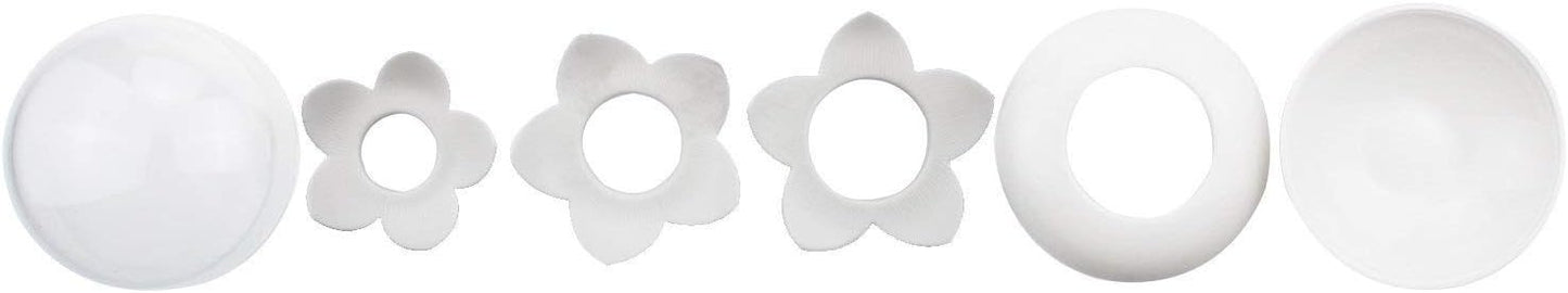 Soporte hisopos algodón palillos dientes organiz. blanco