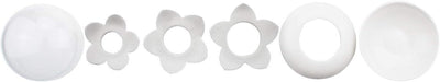 Soporte hisopos algodón palillos dientes organiz. blanco