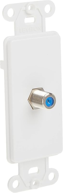 Conector F Inserto Decora Blanco