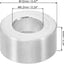 Espaciadores aluminio M6 0.244x0.472pulg