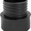 Adaptador acoplamiento rápido recolección polvo 5x4pulg negro