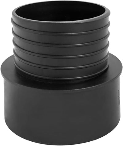Adaptador acoplamiento rápido recolección polvo 5x4pulg negro