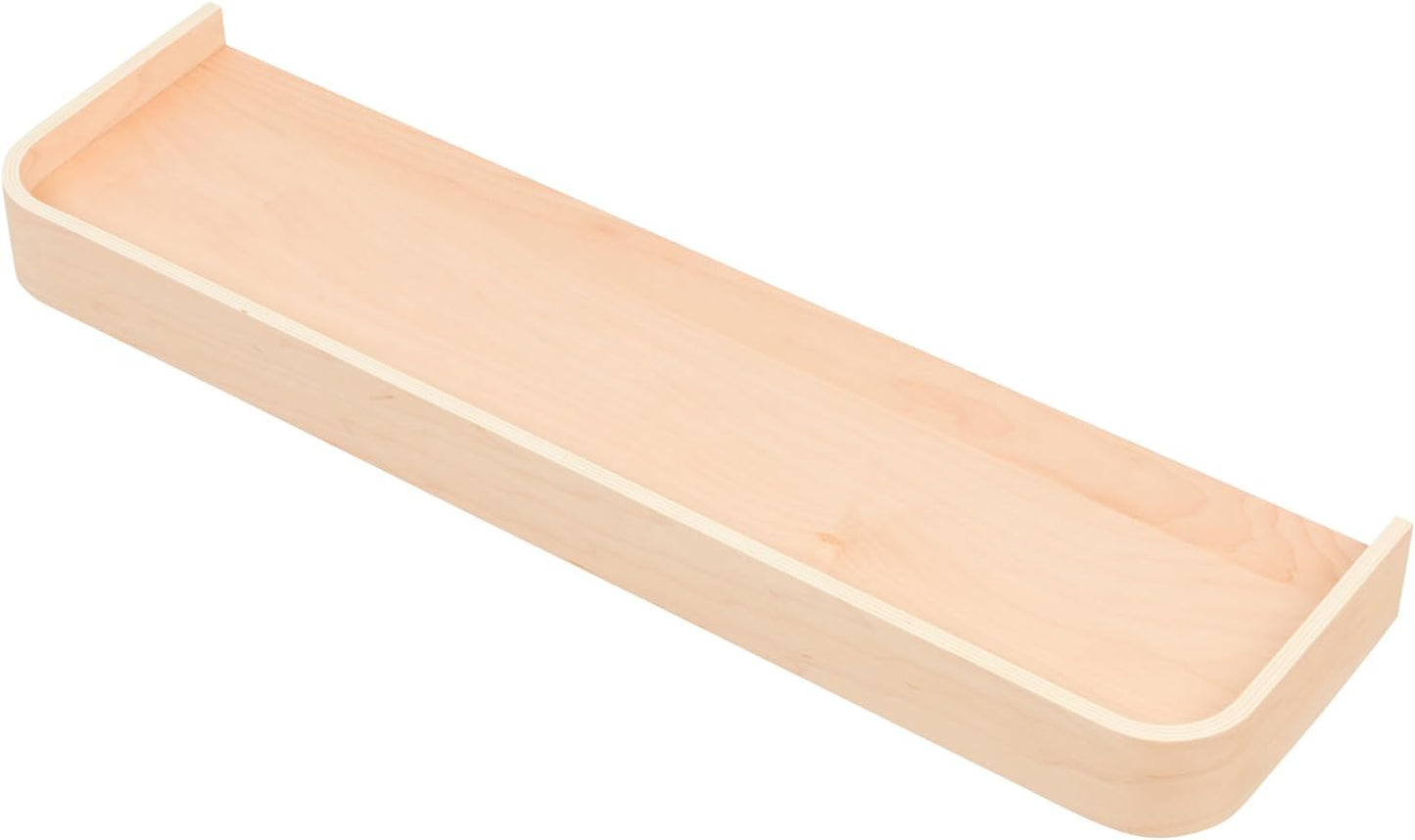 Estante flotante madera 30x8" con labio para baño cocina