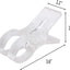 Clips toallas plástico transparente pack 8