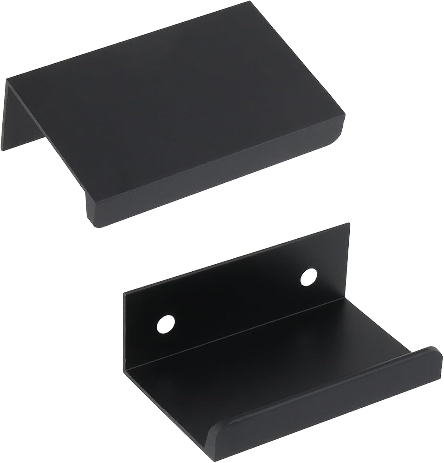 Tiradores dedo negro 1.97pulg gabinete 30pzas aluminio
