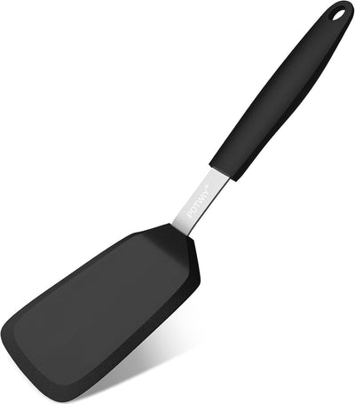 Espátula silicona 13x3.2pulg resistente 600°F negro