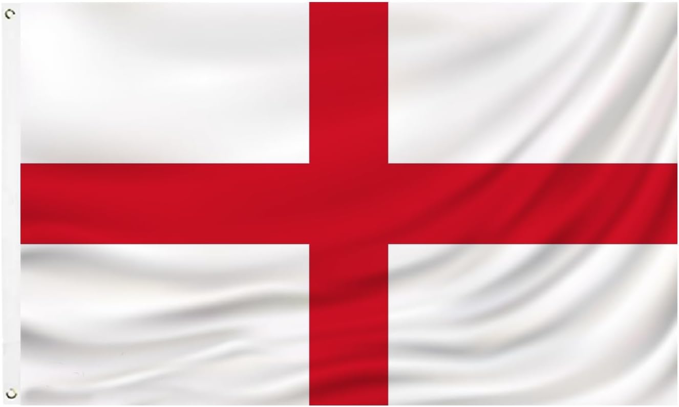 Bandera Inglaterra 3x5poliéster cabecera lona doble costura