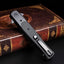 Cuchillo plegable D2 acero mango G10 3.9pulg bloqueo EDC