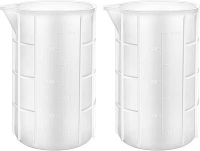 Tazas medición silicona 700ml para resina epoxi y manualidades