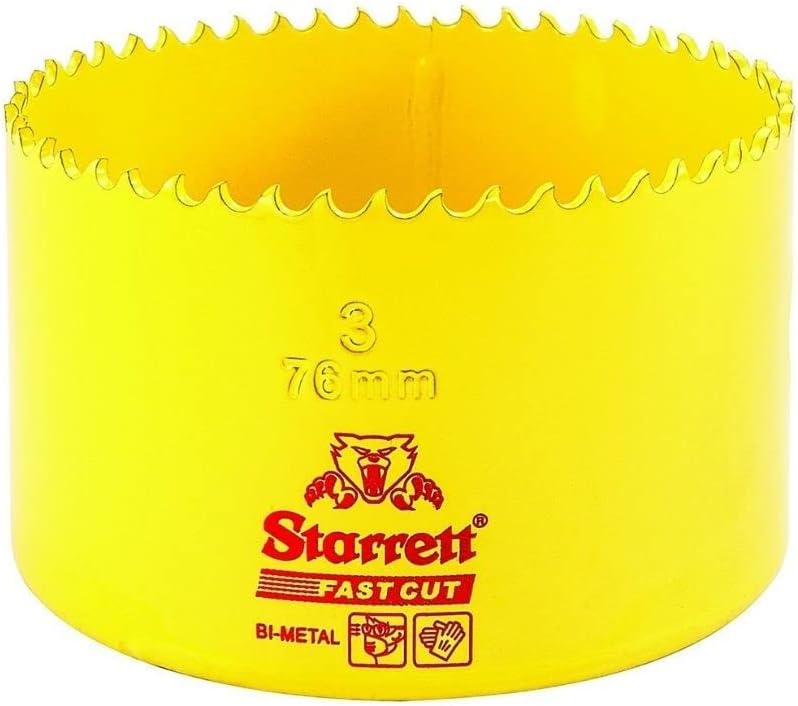 Sierra agujero recto bimetálica 3pulg dientes HSS