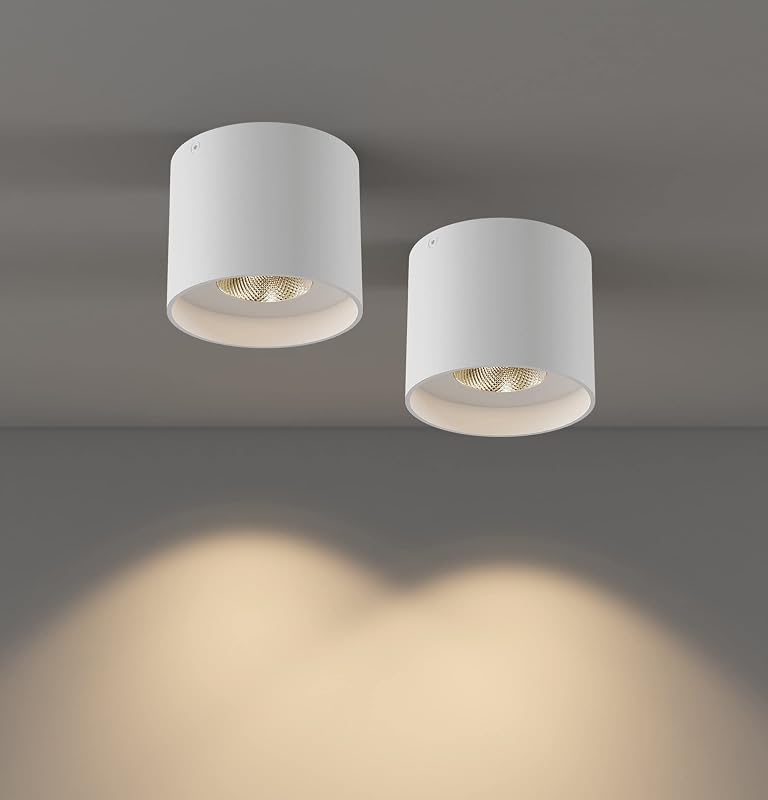 Lámpara techo LED regulable cilíndrica 14.5W 3000K pack 2