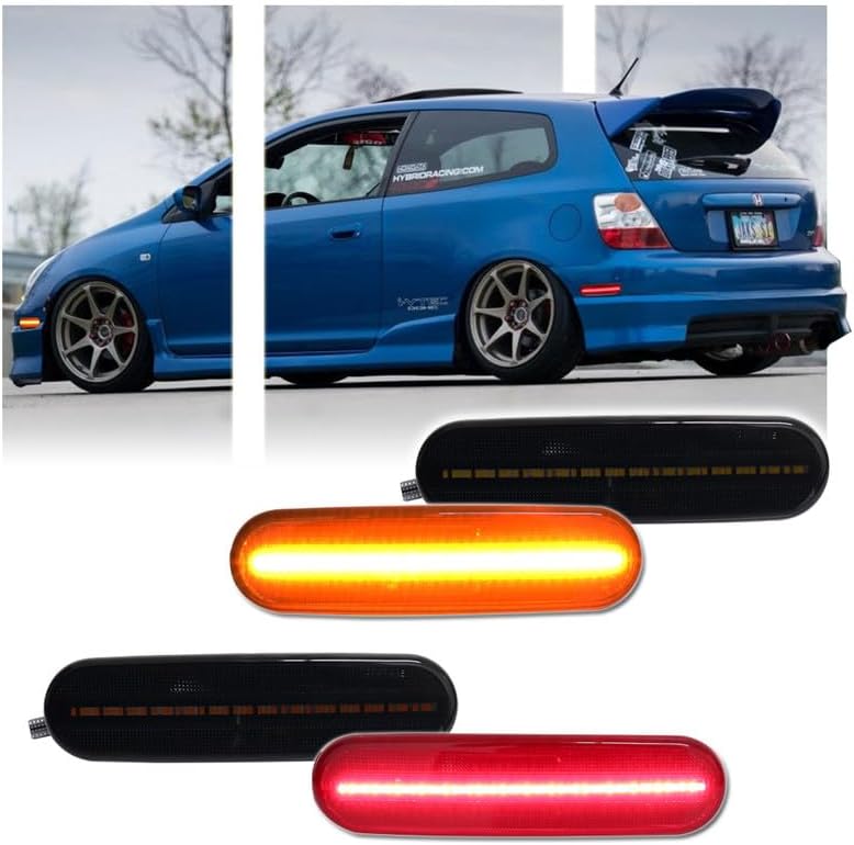 4 Lámparas traseras ámbar delanteras Civic EP3 3DR