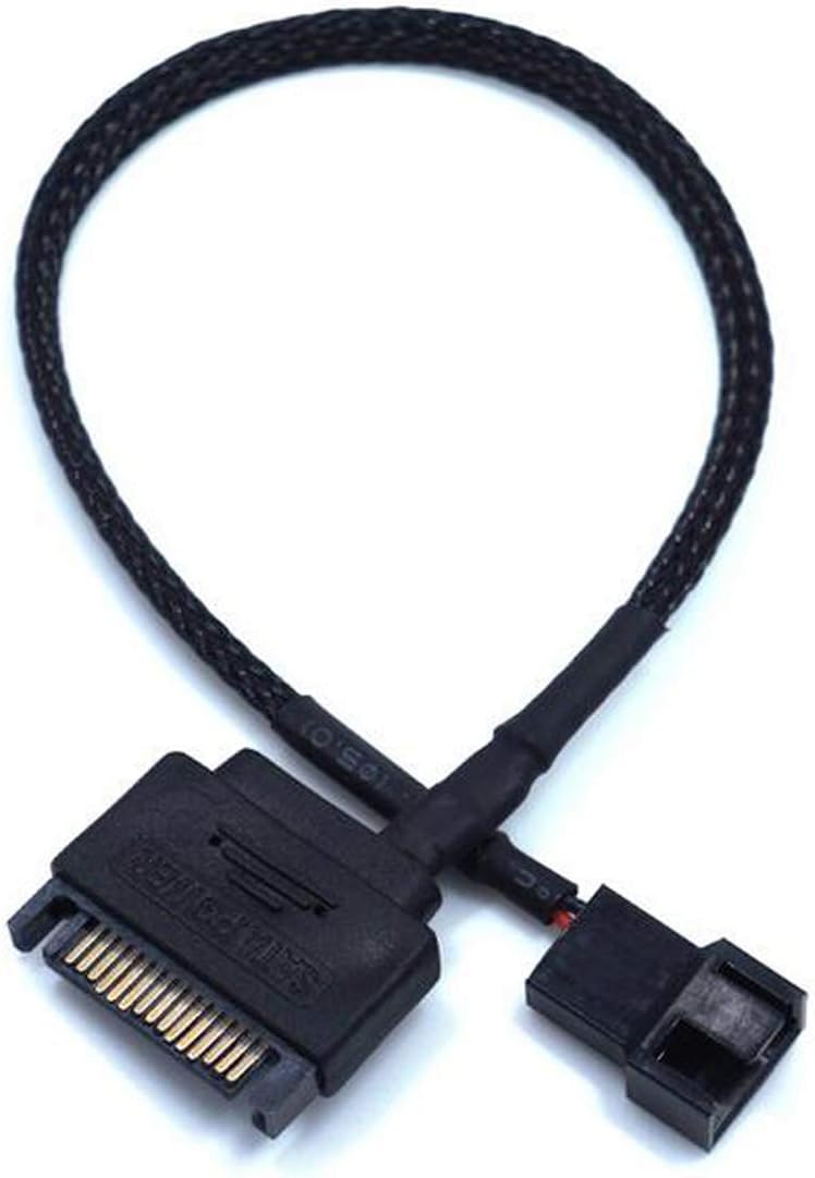 Cable adaptador SATA 15p a 3/4p PWM para ventilador PC