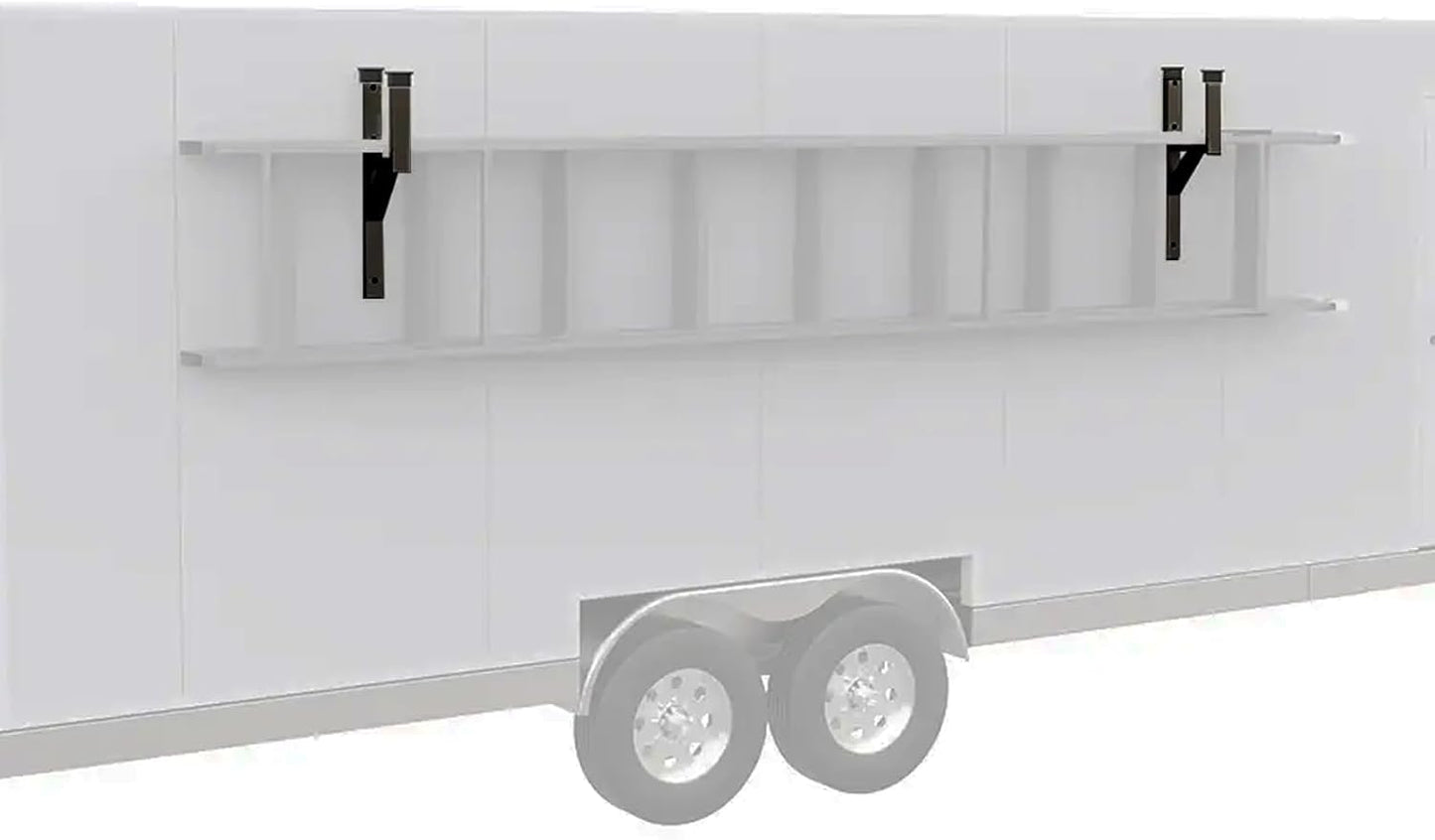 Estante lateral remolque 2 estantes acero ajustable 353lb