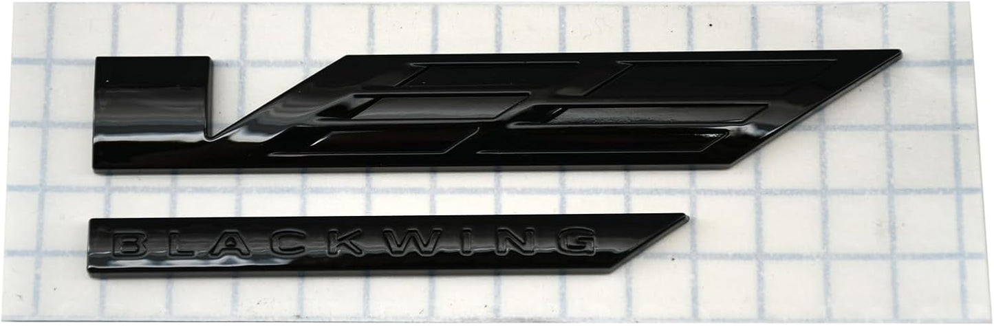 3 Pzas Emblemas V-Blackwing 3D CT4 CT5 2020- Negro