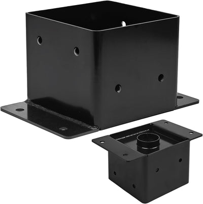 Base poste acero 8x8pulg anclaje 0.157pulg soporte porche