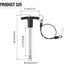 Pasador liberación rápida T 3/8pulg acero inox 8cm