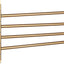 Toallero pared 4 brazos acero inox acabado dorado