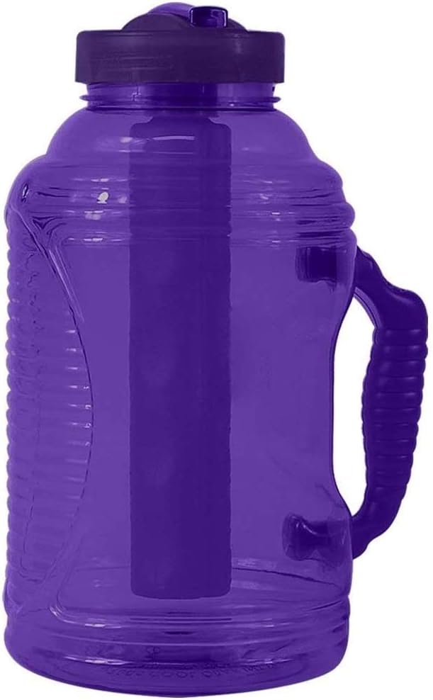 Botella agua senderismo acampar 80oz color morado