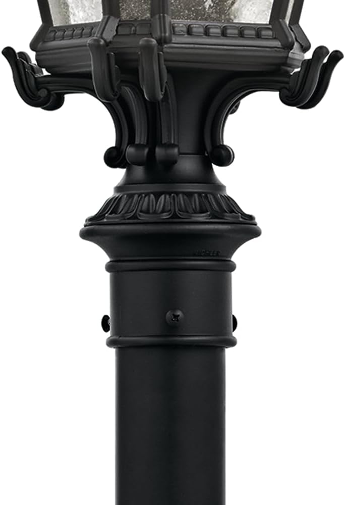 Luz exterior 27pulg negro texturizado 3 luces