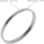 Set 4 anillos aluminio aleación O.D 130.8-I.D 121.3mm