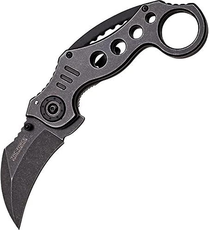 Cuchillo plegable Hawkbill 5" negro lavado TF-578SW